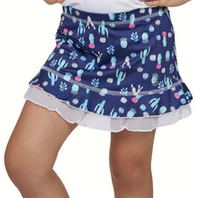 Load image into Gallery viewer, Sofibella UV Colors Ruffle 11in Girls Tennis Skirt - Cactus/L
 - 3