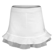 Load image into Gallery viewer, Sofibella UV Colors Ruffle 11in Girls Tennis Skirt - White/White/L
- 27