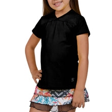 Load image into Gallery viewer, Sofibella UV Colors Girls SS Tennis Shirt - Black/L
- 5