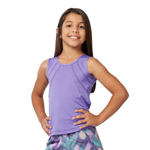 Load image into Gallery viewer, Sofibella UV Colors Girls Tennis Tank Top - Amethyst/L
- 1