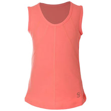 Load image into Gallery viewer, Sofibella UV Colors Girls Tennis Tank Top - Sorbet/L
 - 11
