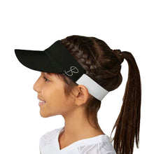 Load image into Gallery viewer, Sofibella UV Colors Girls Tennis Visor - Black/One Size
- 1