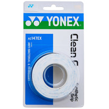 Load image into Gallery viewer, Yonex Clean Grap 3-Pack Tennis Overgrip - White/Sky Blue
- 2