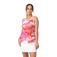 Load image into Gallery viewer, Sofibella Airflow Muscle Wht Wmns Tennis Tank Top - Serendipity/2X
 - 13
