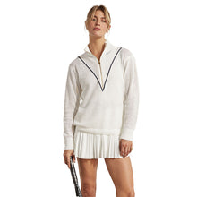 Load image into Gallery viewer, Varley Calva Knit White Womens Half Zip Sweater - Snow White/L
- 4