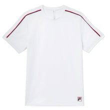 Load image into Gallery viewer, Fila Essentials Heritage Jacquard Men Tennis Shirt - WHITE 100/XXL
- 5