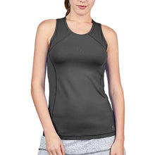 Load image into Gallery viewer, Sofibella UV Colors Womens Tennis Tank - Grey/2X
- 9