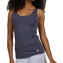 Load image into Gallery viewer, Sofibella UV Colors X Womens Tennis Tank - Grey/XL
 - 4