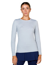 Load image into Gallery viewer, Sofibella UV Colors Womens LS Tennis Shrt - Stone/2X
- 15