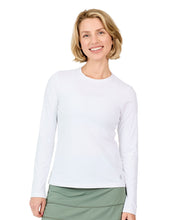 Load image into Gallery viewer, Sofibella UV Colors Womens LS Tennis Shrt - White/2X
- 18