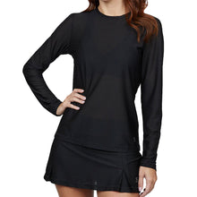 Load image into Gallery viewer, Sofibella Airflow Womens Long Sleeve Tennis Shirt - Black/2X
- 2
