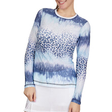 Load image into Gallery viewer, Sofibella Airflow Womens Long Sleeve Tennis Shirt - Panther Wash/2X
- 7