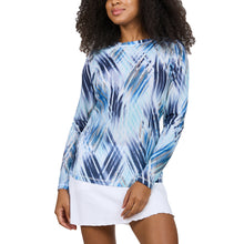 Load image into Gallery viewer, Sofibella Airflow Womens Long Sleeve Tennis Shirt - Speedlines/2X
- 11