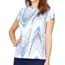 Load image into Gallery viewer, Sofibella UV Feather Womens Tennis SS Shirt - Echo/2X
- 16