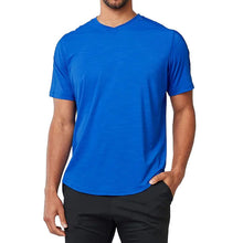 Load image into Gallery viewer, SB Sport Classic V Neck Mens SS Tennis Shirt - Cobalt Melange/1X
- 9