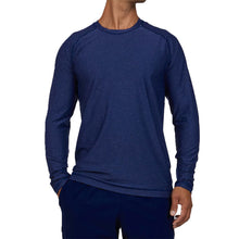 Load image into Gallery viewer, Sofibella SB Sport Athletic Mens LS Tennis Shirt - Navy Melange/1X
- 3