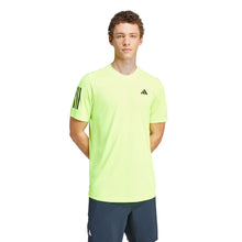Load image into Gallery viewer, Adidas Club 3 Stripes Mens Tennis Shirt 1 - Lucid Lemon/XXL
- 12