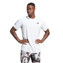 Load image into Gallery viewer, Adidas Club 3 Stripes Mens Tennis Shirt 1 - WHITE 100/XXL
- 18