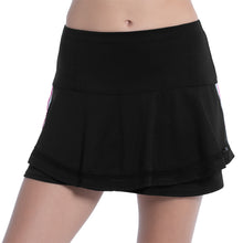 Load image into Gallery viewer, Lucky In Love Long Icon Flip Womens Tennis Skirt - BLACK 001/XL
- 1