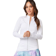 Load image into Gallery viewer, Sofibella Staples Womens Tennis Jacket - White/2X
 - 7