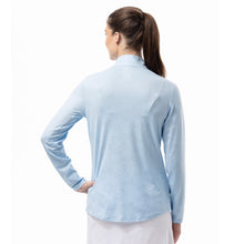 Load image into Gallery viewer, SanSoleil Solshine Foil Prnt Mock Wmn LS Sun Shirt
- 11