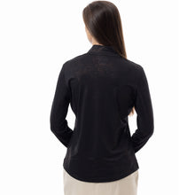 Load image into Gallery viewer, SanSoleil Solshine Foil Prnt Mock Wmn LS Sun Shirt
- 2