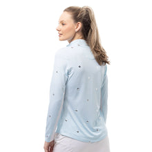 Load image into Gallery viewer, SanSoleil Solshine Foil Prnt Mock Wmn LS Sun Shirt
- 14