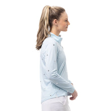 Load image into Gallery viewer, SanSoleil Solshine Foil Prnt Mock Wmn LS Sun Shirt
- 15