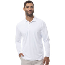 Load image into Gallery viewer, SanSoleil Soltek Ice Mens Long Sleeve Polo - White/XL
- 5