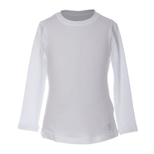 Load image into Gallery viewer, Sofibella UV Long Sleeve Girls Tennis Shirt 1 - White/XL
- 15