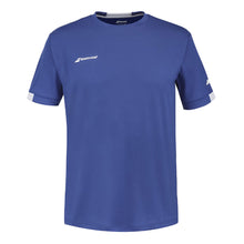 Load image into Gallery viewer, Babolat Play Crew Neck Boys Tennis Shirt - Sodalite Blue/12-14
- 1