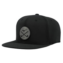 Load image into Gallery viewer, Mizuno Crossed Clubs Snapback Hat - Black/One Size
- 1
