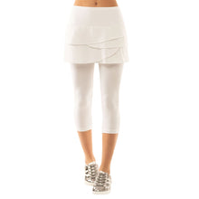 Load image into Gallery viewer, Lucky in Love Scallop Wmn Tennis Skirt with Capri - WHITE 110/L
- 5