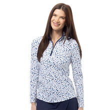 Load image into Gallery viewer, SanSoleil SolTek Lux Womens LS Sun Shirt - Grassland Blue/XL
- 4