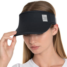 Load image into Gallery viewer, Lucky In Love Lucky Logo Womens Visor - BLACK 001/One Size
 - 2