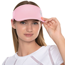 Load image into Gallery viewer, Lucky In Love Lucky Logo Womens Visor - PINK SAND 685/One Size
 - 4