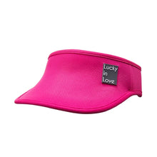 Load image into Gallery viewer, Lucky In Love Lucky Logo Womens Visor - Shocking Pink/One Size
- 7