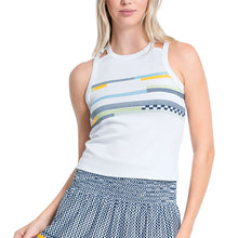 Load image into Gallery viewer, Lucky In Love Finish Line Womens Tennis Tank - WHITE 110/L
- 1