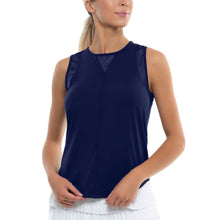 Load image into Gallery viewer, Lucky In Love Chill Out Womens Tennis Tank - Midnight/XL
- 3