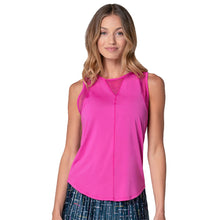 Load image into Gallery viewer, Lucky In Love Chill Out Womens Tennis Tank - Mulberry/XL
- 5