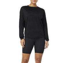 Load image into Gallery viewer, FILA Fi-Lux Mesh Long Sleeve Womens Top - BLACK 001/4X
- 1