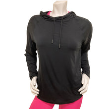 Load image into Gallery viewer, FILA Fi-Lux Perforated Long Sleeve Womens Hoodie - BLACK 001/5X
- 3