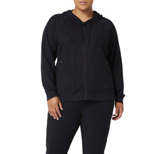 Load image into Gallery viewer, FILA FI-Lux Texture Full-Zip Womens Hoodie - BLACK 001/4X
- 1