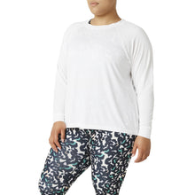 Load image into Gallery viewer, FILA FI-Lux Mesh Back Womens Long Sleeve Crew - WHITE 100/5X
- 3