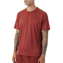 Load image into Gallery viewer, FILA Kaab Short Sleeve Crew Mens Tennis Shirt - RUSSET BRWN 255/XXL
- 7