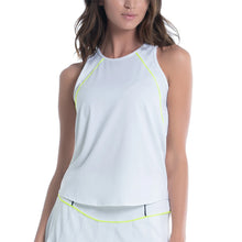 Load image into Gallery viewer, Lucky In Love Sporty Pique Womens Tennis Tank - WHITE 110/XL
- 1