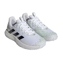 Load image into Gallery viewer, Adidas SoleMatch Control Mens Tennis Shoes - White/Black/D Medium/16.0
- 12
