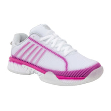 Load image into Gallery viewer, K-Swiss x LIL Hypercourt Exp 2 Womens Tennis Shoes - Wt/Mulbrry/Slvr/B Medium/10.0
- 33