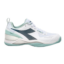 Load image into Gallery viewer, Diadora Blushield Torneo 2 ClY Womens Tennis Shoes - Wht/L.blue/Surf/B Medium/9.5
- 1