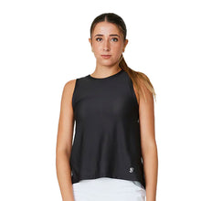Load image into Gallery viewer, Sofibella Staples Mesh Womens Tennis Tank - Black/2X
 - 1